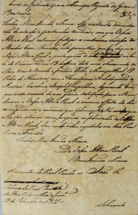 Tradução da nota diplomática de 18 de setembro de 1817, de D. João VI (1767-1826), destinada ao P...