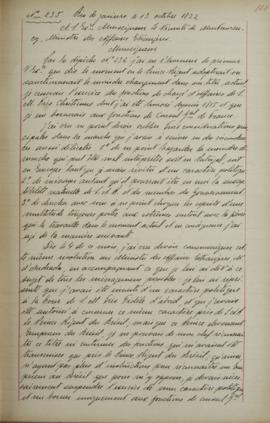 Despacho de 13 de outubro de 1822, de Jean-Baptiste Maler (s.d.-s.d.), cônsul-geral da França no ...