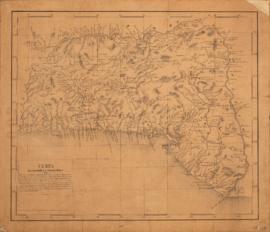 Carta geográfica e topográfica da província da Bahia, compreendendo desde a margem setentrional d...