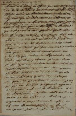 Minuta de despacho de 8 de maio de 1827, de João Severiano Maciel da Costa (1769-1833), Marquês d...