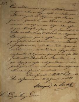 Cópia do despacho n.13 enviado por João Carlos Augusto de Oyenhausen-Gravenburg (1776-1838), Marq...
