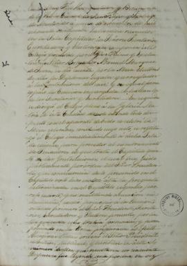 Ata de 09 de novembro de 1824 da seção parlamentar de Montevidéu, dirigida pelo Brigadeiro Manuel...