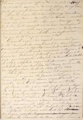 Despacho original enviado para Antônio José da Silva Loureiro (1790-1848), com data de 26 de feve...