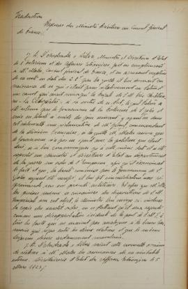Despacho de 5 de março de 1823, do ministro José Bonifácio de Andrada e Silva (1763-1838), a Jean...