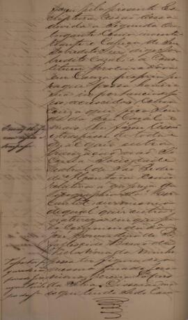 Requerimento original datado de 2 de outubro de 1859 enviado por Antônio de Souza Ribeiro (s.d.) para D. Pedro II (1825-1891) narrando as circunstâncias nas quais o brigue brasileiro “Triunfante” havia sido apreendido por um navio de guerra britânico no ano de 1846. Remete documentos comprobatórios da ilegalidade da captura e julgamento do mesmo, no intuito de servirem de embasamento ao processo de reclamação de indenização pelos prejuízos causados pela perda do navio e seu carregamento. Contém anexos.