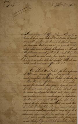 Cópia de ofício N.2 enviado por Luís de Saldanha da Gama Melo e Torres Guedes de Brito (1801–1837...
