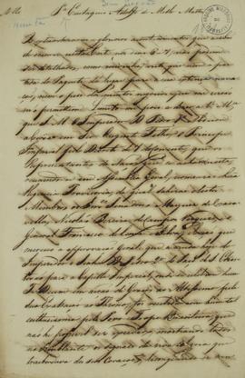 Carta encaminhada a Eustáquio Adolfo de Mello Mattos (s.d) informando os acontecimentos da corte ...