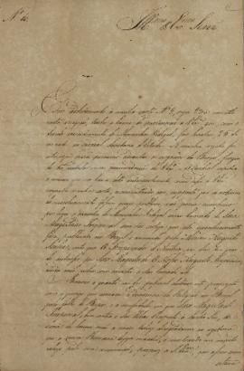 Oficio nº 10 de Vicente Antônio da Costa (s.d) a Luis José de Carvalho e Melo (1764-1826), em adi...