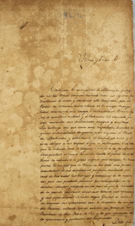 Ofício de 24 de dezembro de 1822, enviado por Tomás García de Zuñiga (1780-1843) a José Bonifácio...