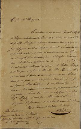 Despacho de 10 de outubro de 1829, assinado pelo agente consular do Rei da Prússia, endereçado a ...