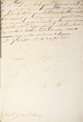 Despacho original enviado para Antônio José da Silva Loureiro (1790-1848), com data de 20 de nove...