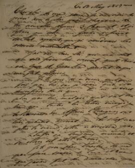 Carta original, sem indicação de autoria, remetida a Sir Charles Stuart (1779-1845), Barão de Rot...