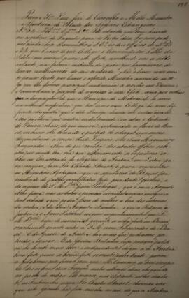 Cópia de ofício enviado por Felisberto Caldeira Brant (1772-1842), Marquês de Barbacena, e Manoel...