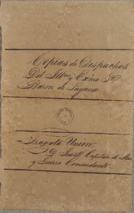 Cópias de 7 despachos de 28 de novembro de 1822 até 7 de dezembro de 1822, enviadas por Carlos Fr...
