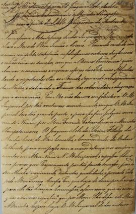 Minuta de Credencial enviada por D. João VI (1767-1826) em 25 de junho de 1814 nomeando Joaquim J...