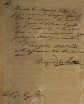 Cópia do despacho n.22 enviado por João Carlos Augusto de Oyenhausen-Gravenburg (1776-1838), Marq...