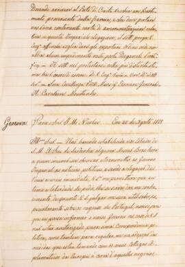 Cópia de ofício enviado por Luiz Moutinho Lima Alvares e Silva (1792-1863), para I. M. Nicolau (s...