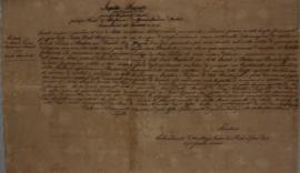 Carta credencial assinada por Gaetano Casini, referente à nomeação de Carlo Bruschech como Cônsul...