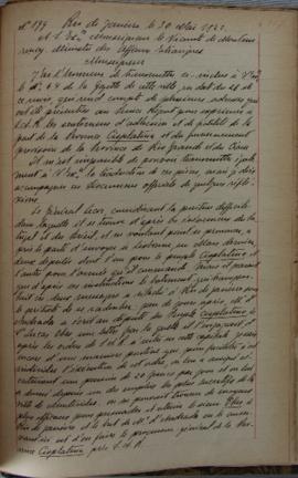 Despacho nº 199, de 30 de maio de 1822, de Jean-Baptiste Maler (s.d.), Cônsul-geral da França no ...