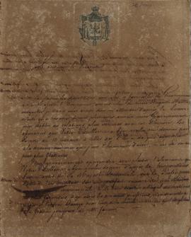 Despacho de 20 de junho de 1826, de Karl Wilhelm von Theremin, Cônsul-geral da Prússia no Brasil,...