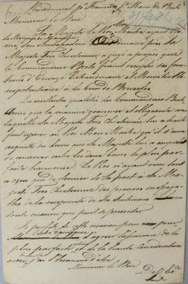 Carta credencial enviada ao Duque de Richelieu, Armand Emmanuel du Plessis (1766-1822), nomeando ...