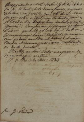 Despacho de 3 de fevereiro de 1829, de João Carlos Augusto de Oyenhausen-Gravenburg (s.d.-1838), ...