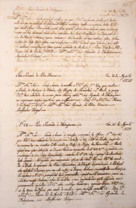 Cópia de ofício enviado pelo Monsenhor Francisco Corrêa Vidigal (s.d.-1838) para Domingos Borges ...