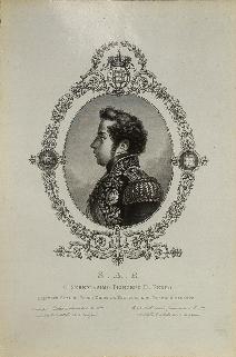 D. Pedro I (1798-1834), Príncipe Real do Reino Unido de Portugal e do Brasil e Algarves, pintado ...