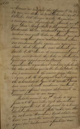 Cópia de despacho n.13 enviado por João Carlos Augusto de Oyenhausen-Gravenburg (1776-1838), Marq...