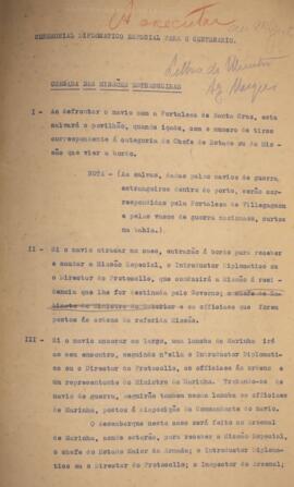 Cópia de portaria definida pelo Gabinete do Ministro da Secretaria de Estado das Relações Exterio...