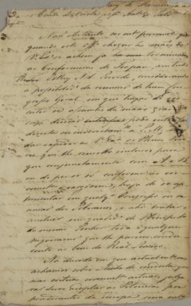 Circular enviada para o Marques de Marialva (1775-1823) e Antônio de Santanna da Gama, em 22 de j...