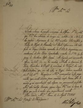 Ofício n.56 enviado por monsenhor Francisco Correia Vidigal (1766-1838) para João Antônio Pereira...