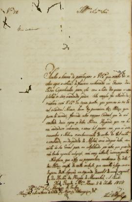 Nota nº 78 do Monsenhor Francisco Corrêa Vidigal (s.d-1838) a João Severiano Maciel da Costa (176...