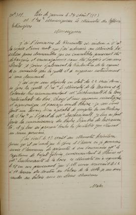 Despacho de 24 de agosto de 1823, de Jean-Baptiste Maler (s.d.), cônsul-geral da França no Brasil...