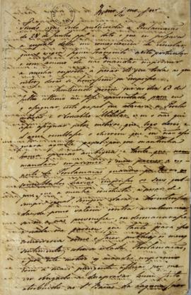 Despacho de 7 de agosto de 1822 escrito por José Bonifácio de Andrada e Silva (1763-1838) constat...