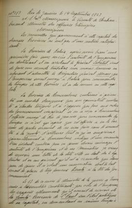 Despacho de 14 de setembro de 1823, de Jean-Baptiste Maler (s.d.-s.d.), cônsul-geral da França no...