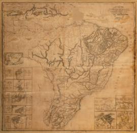 Carta corográfica do Império do Brasil, confeccionada em 1846 e dedicada ao Instituto Histórico e...
