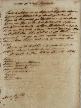 Circular enviada para o corpo diplomático em 24 de dezembro de 1824, informando sobre o falecimen...