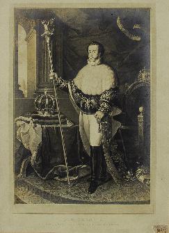 D. Pedro I, Imperador e defensor do perpétuo do Brasil [Gravura]