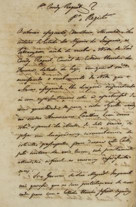 Despacho de 25 de julho de 1830, de José Joaquim Carneiro de Campos (1768- 1836), conselheiro, mi...