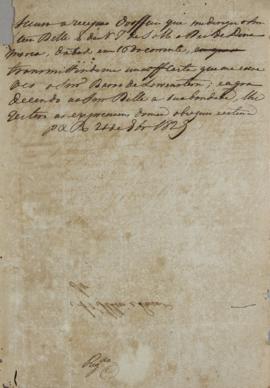 Minuta de correspondência encaminhada a Steen Andersen Bille (1751-1833), confirmando o recebimen...