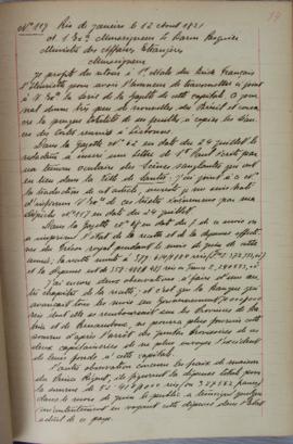 Despacho nº 119, de 12 de agosto de 1821, de Jean-Baptiste Maler (s.d.), Cônsul-geral da França n...