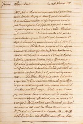 Cópia de ofício enviado por Luiz Moutinho Lima Alvares e Silva (1792-1863), para José Matheus Nic...