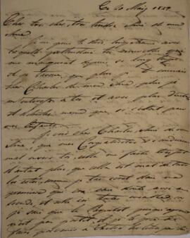 Carta original, sem indicação de autoria, enviada a Sir Charles Stuart (1779-1845), Barão de Roth...