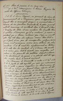 Despacho nº 103, de 12 de maio de 1821, de Jean-Baptiste Maler (s.d.), Cônsul-geral da França no ...