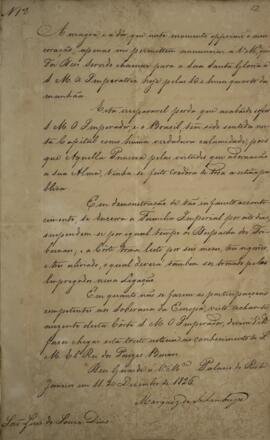 Cópia de despacho n.12 enviado por Antônio Luiz Pereira da Cunha (1760-1837), Marquês de Inhambup...