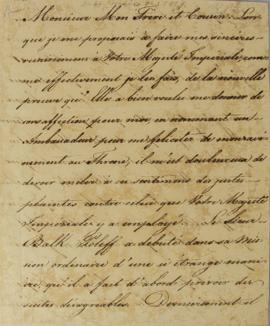 Carta enviada do Rio de Janeiro, por D. João VI (1767 – 1826) em 24 de maio de 1817, ao Imperador...