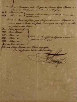 Despacho de 24 de maio de 1823, assinado por Karl Wilhelm von Theremin, Cônsul-geral da Prússia n...