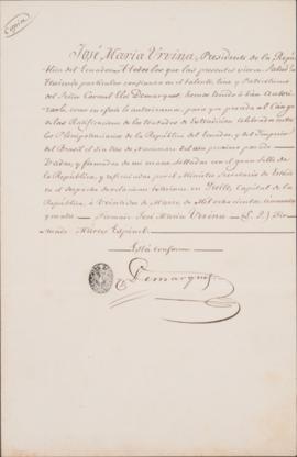 Ata da troca das Ratificações do Tratado de Extradição celebrado em 03 de Novembro de 1853, entre...