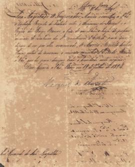 Cartas trocadas entre João Carlos Augusto de Oyenhausen-Gravenburg (1776-1838), Marquês de Aracat...